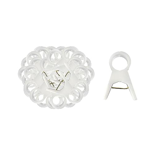 WeiLaiKeQi 100�N���b�v �g�}�g�x���N���b�v �A�������T�|�[�g �ȒP���� �K�[�f���N���b�v �ϋv�� �Ԍs�Œ� �ė��p�\ ��؍͔|�ɓK�p, 2.0cm �z���C�g