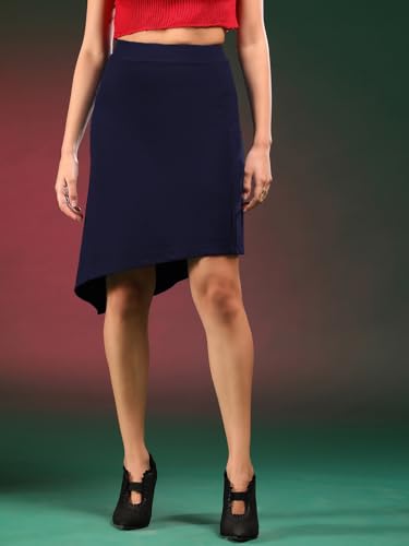 Image of KOTTY Women's Solid and Printed Skirts - A-Line || Pencil || Midi || Maxi || Knee-Length || Flared || Asymmetric Styles for Chic and Comfortable Fashion