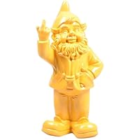 Statuette Nain de Jardin Doigt d'honneur - Maison/Jardin - 15 x 12 x 32