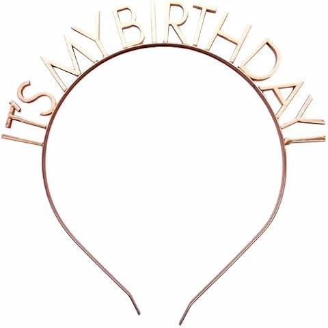 Amscan Rose Gold Birthday Headband for Parties Cover