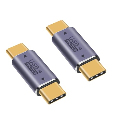 Adaptateur USB C mâle vers mâle Danfetsoy 40 Gbit/s 100W pour étendre vos câbles de PC