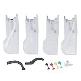 Mtlavishness Ink Cartridge 4 Colors Accessory for Printer LC12 LC73 LC79 LC, Inkjet Printer Cartridge with Refillable Design, Constant Pressure System and Transparent PP Material