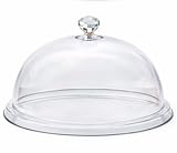 Coperchio con pomello in Plastica Trasparente 30x30x25 cm – Copertura Protettiva per Vasso...