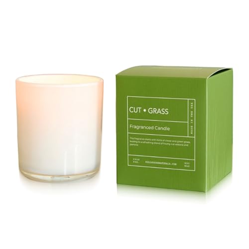 FIELD FLEUR Cut Grass Candle in White Glass in Box 9oz.
