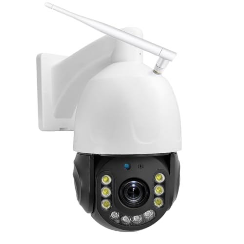 Funxwe 5MP 30X Optical Zoom Security PTZ Camera, WiFi 2.4GHz 5GHz Speed Dome Wireless IP Camera, Motion Detection Auto Tracking Outdoor Color Night Vision Infrared 390ft