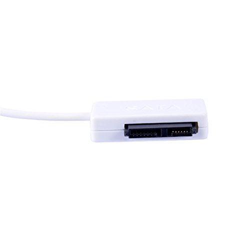 Adaptador Unidad Óptica USB 2.0 a SATA 7+6 Pines miniatura 2