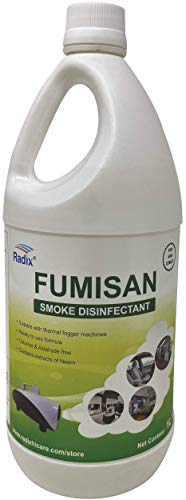 Image of RADIX FUMISAN Ready To Use Smoke Machine Disinfectant Solution, Use With Thermal Fogger Machine (Pack of 6, 6x1 Ltr)