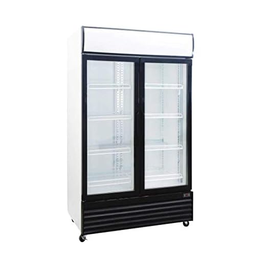 Procool Refrigeration Glass 2 Door Upright Display Beverage Cooler Merchandiser; 35 Cubic Ft., 45" Wide