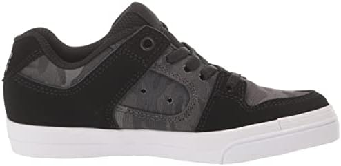DC Unisex-Child Pure Elastic Skate Shoe, Black Camouflage, 2 US Little Kid | Image 5