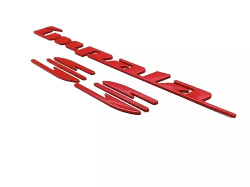 Image of Rear Quarter Panel Emblem Badge Replacement for 1994 1995 1996 Impala Ss 2Pcs (Red)