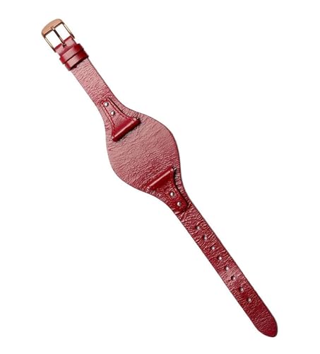 Bracelet montre cuir véritable 18mm dégagement rapide rose gold