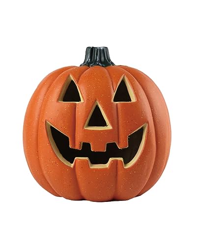 Citrouille d'Halloween souriante à LED de 32cm au design expressif et chaleureux
