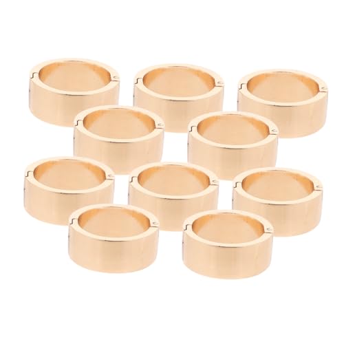 DIKACA 10個開閉式亜合金製バインダーリング 多機能リングクリップ 卓上カレンダー カード アルバム メモ整理用活用可能