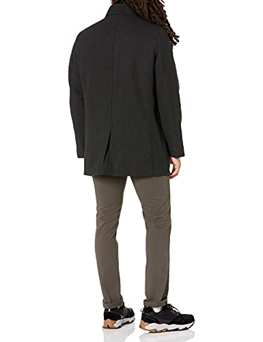 Cole Haan Men's Wool Twill Topper Coat with Water Resistant Bib2