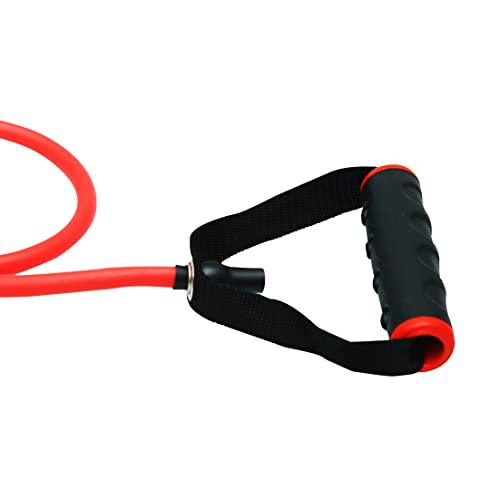 Image of USI Universal Resistance Tube /Expander Fixed, Latex Fitness Resistance Tube with Door Anchor, Handles, Resistance Bands for Workout for Men & Women, Size: 1x127cm(50 inch). (RP) (Light)