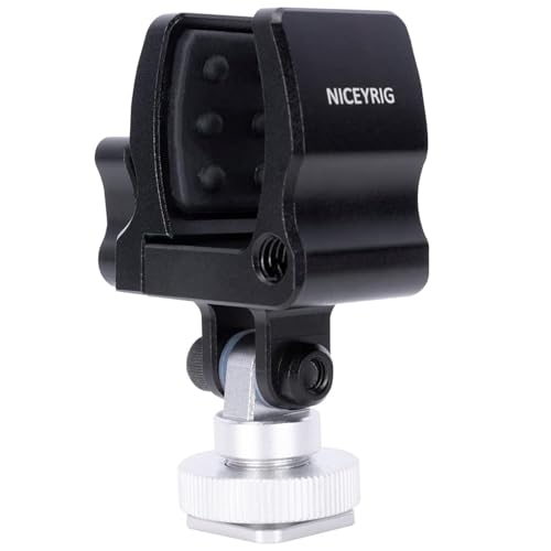Clip de microphone pour vlog et interview sur le terrain avec fixation universelle