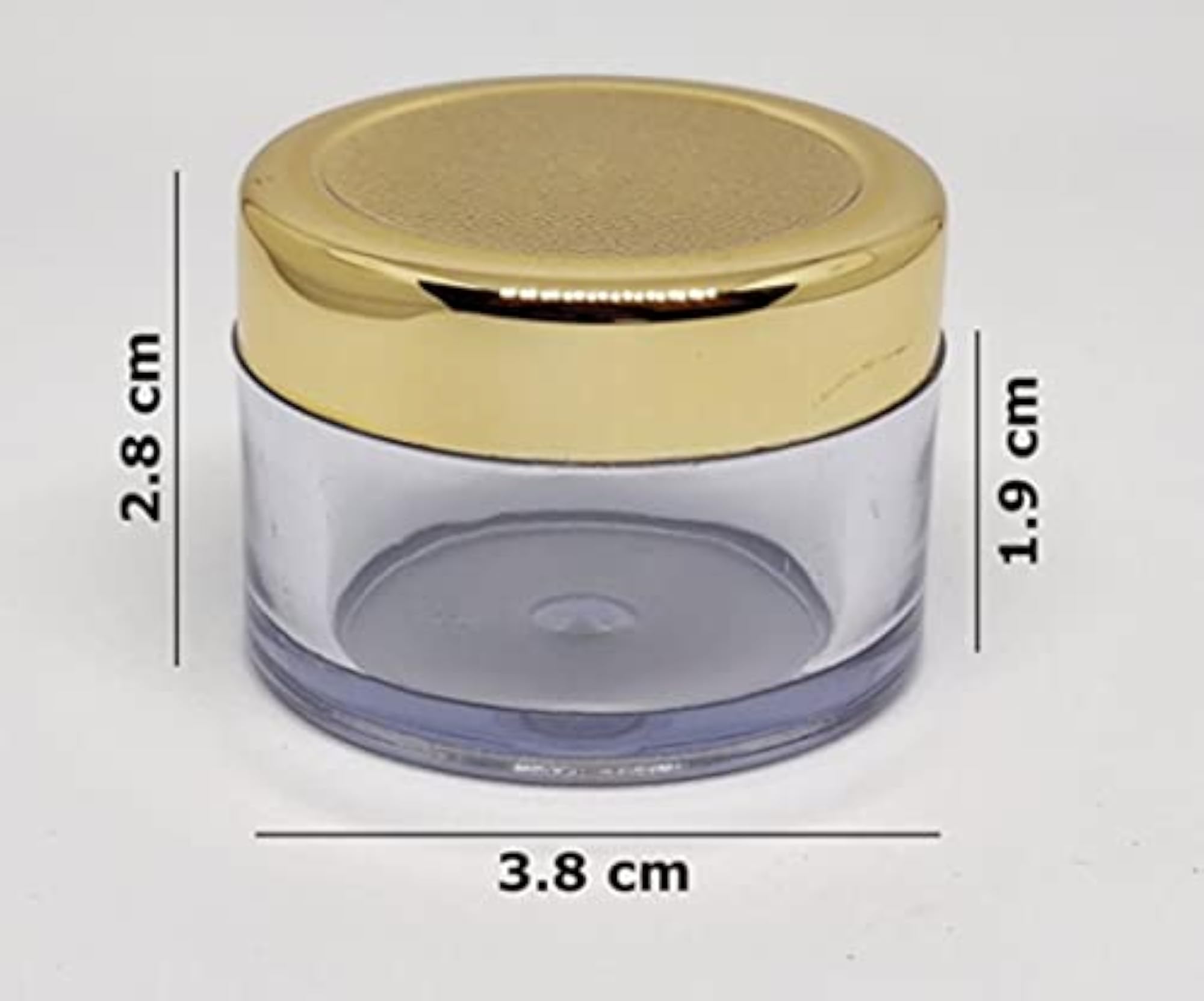 Acrylic Empty Containers for Cosmetics, Pack of 48