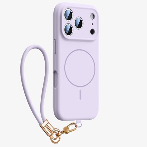 Étui magnétique iPhone 17 ultra fin silicone protection caméra violet
