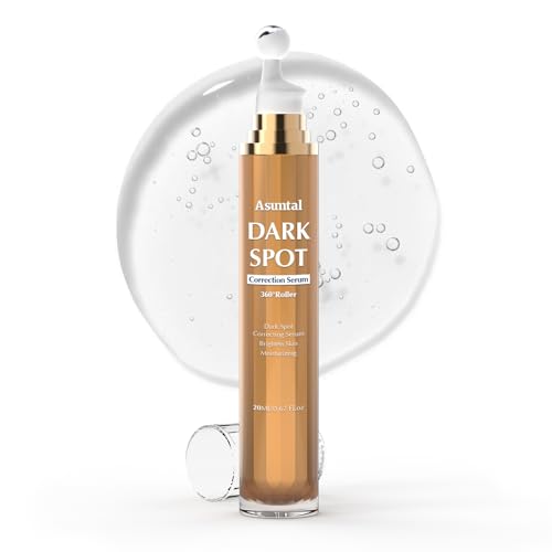 Dark Spot Remover For Face Skin Care Serum, Dark Spot Corrector For Face Age Spot Remover with Massage Roller (0.67 Fl Oz)