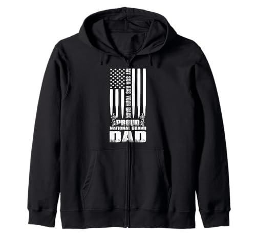 Army Dad Shirt My Son Has Your Back Proud National Guard Dad Zip Hoodie