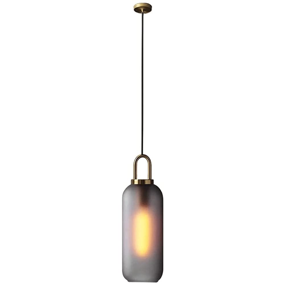 Lampe suspendue abat-jour verre dépoli anti-éblouissement salon salle à manger