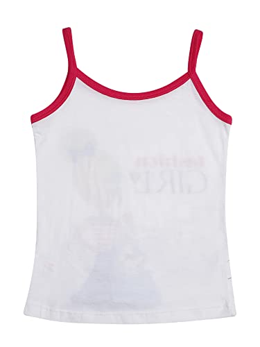 Image of BODYCARE Kids Girls Vest White Colored | 100% Cotton| Skin Friendly Lightweight Sleeveless Design Pack of 3 Print