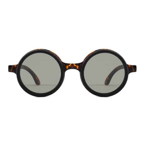 Image of YAMEIZE Polarized Round Adjustable Tint Sunglasses - for Men Women Classic UV400 Protection Eyewear Driving Outdoor