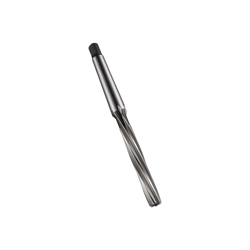 Dormer B10116.5 Machine Reamer, Morse Taper Shank, Bright/ST Coating, HSS-E, Head Diameter 16.5 mm, Flute Length 87 mm, Full Length 187 mm