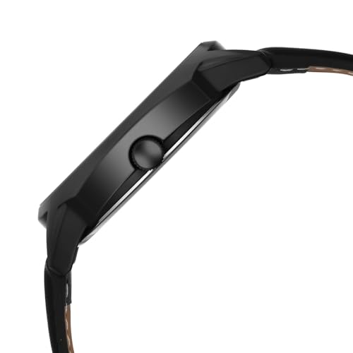 Image of Fastrack Stunners XI with Quartz Analog Black Dial Black Leather Strap Watch for Men - 38213NL01