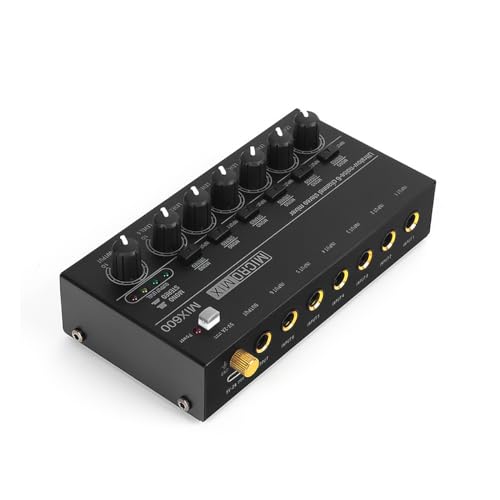 Console de mixage 6 canaux en métal robuste à faible bruit