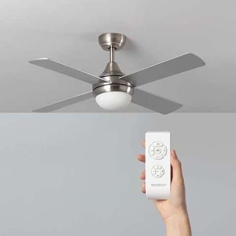 CLAR - Ventilador de Techo con Luz Silencioso, 110 cm Cover