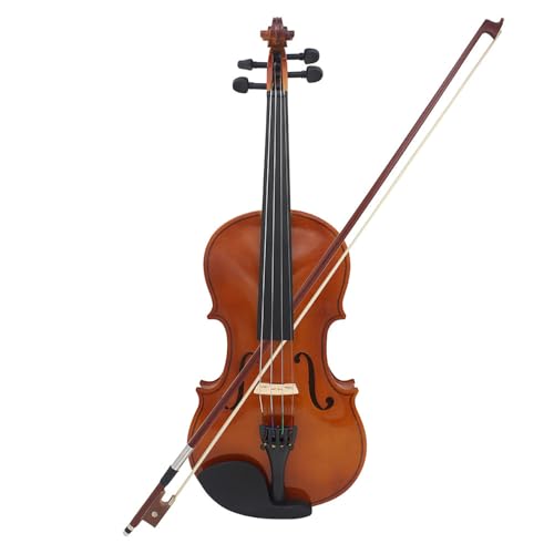 Violín 1/4 violín, instrumentos musicales para adultos y niños, con estuche duro, lazo, perfecto para...