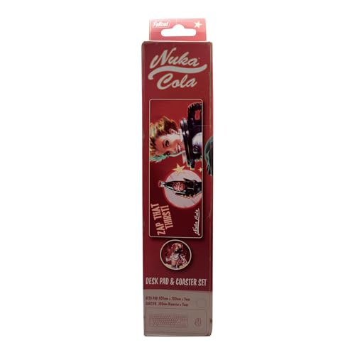 Fallout Nuka-Cola Xl Desk Pad & Coaster Set – Officially Licensed Merchandise - Desk Pad 800X300X3Mm - 2