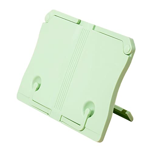 Operitacx 1Pc Metal Multi- Hands Music Page Free Green Textbook Recipe Light Home Recipes Holder Books Bookshelf Plastic Rack Adjustable Stand Organizer Documents Portable Children #TOP11