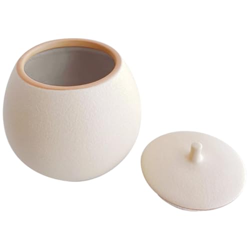 OSALADI Barattolo per Tè Sfuso in Ceramica Coperchio Ermetico Contenitore per Alimenti Secchi Barattolo Decorativo per Cucina Conservazione Tè Caffè e Spezie Capacità Portatile per
