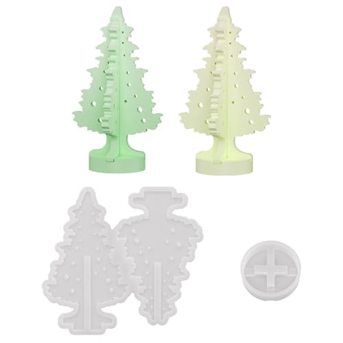 Molde flexible para árbol de Navidad, multiusos, adecuado para decoraciones de festivales, regalos hechos a mano y molde de adorno de Navidad de temporada