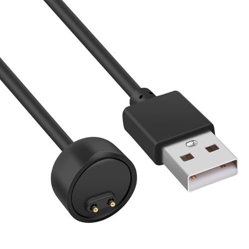 AXFEE Caricabatterie compatibile con Xiaomi Mi Band 5 / Mi Band 6 / Mi Band 7, Addatore per Cinturino, con Cavo di Ricarica USB 47cm