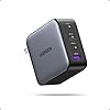 UGREEN Nexode Cargador USB C GaN de 100W, Adaptador de Corriente Rápido Compacto Plegable de 4 Puertos para Cargador de Laptop para MacBook Pro/Air, iPad Pro, iPhone 17/16/15 Series, Galaxy S25/S24