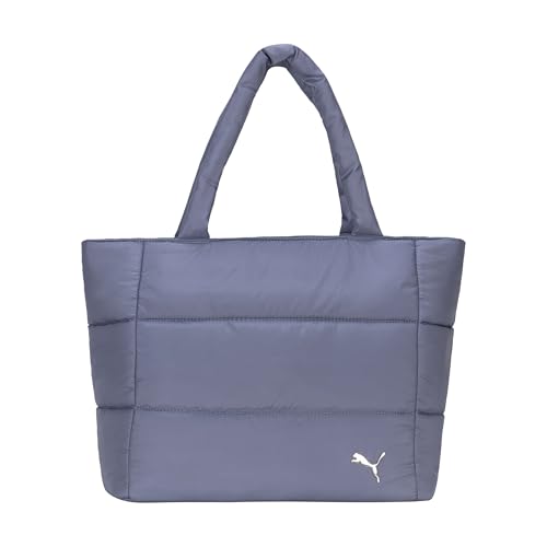 Image of PUMA Women's Plush Soft Nylon Tote with Padded Straps, Zip Closure & Metal Logo Plaque