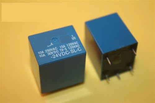 Relé de potencia SRU-24VDC-SL-C de 5 pines y 10A para control de circuitos 2