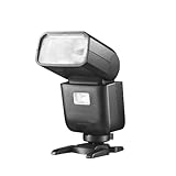 EBTOOLS V480 F Wireless Camera Flash, GN50 2.4G TTL Round Head Flash with 2 Inch Touchscreen and 2200mAh Battery, Small Hot Shoe Light, Adjustable Head, Support High Speed Sync (US Plug)