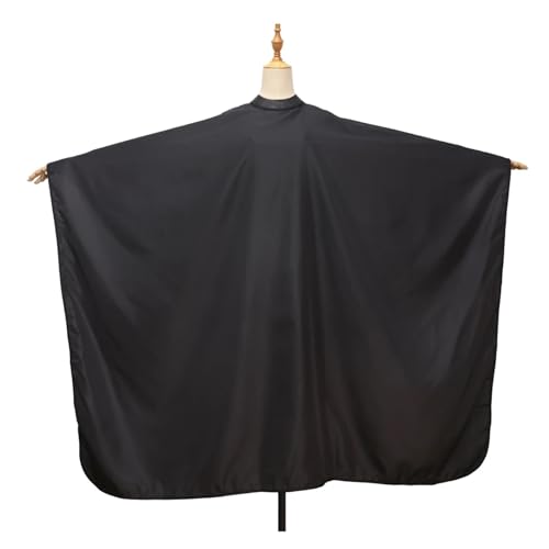 Capa peluquería silicona cuello impermeable negro