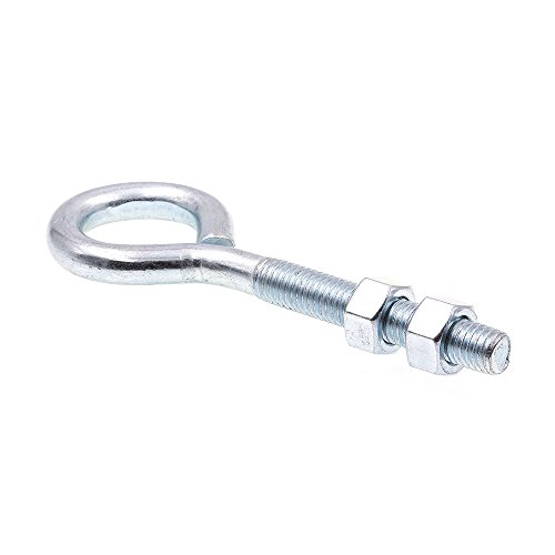 Image of Prime-Line 9066972 Eye Bolts with Nuts, 1 /2 in.-13 x 6 in., Zinc Plated Steel (10 Pack)