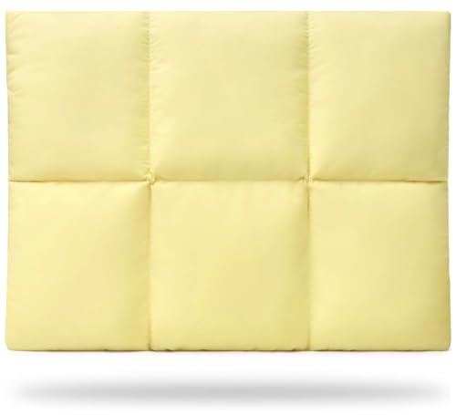 Image of ProElite Puffy Tablet sleeve Case upto 13.3 inch for Galaxy Tab S10 Fe+ /S9 FE+ /S7+ /S8 Plus /S9 Plus /S7 FE 12.4 inch, iPad Pro 12.9 inch, MacBook Air /Pro Retina, Microsoft Surface Pro 4 /5 /6 /7 /8 /9, Butter Yellow