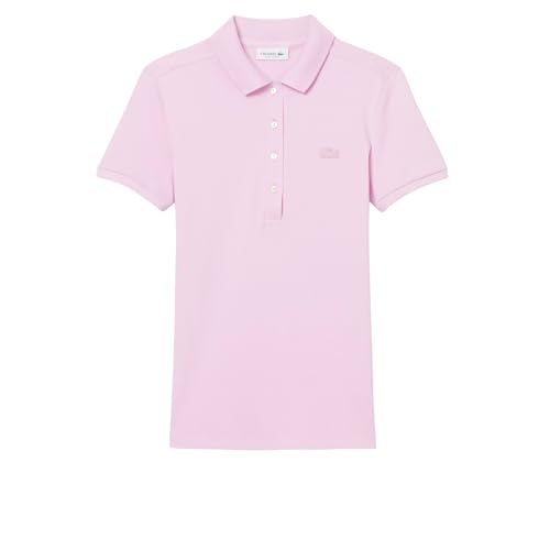 Lacoste Women's L.12.D Slim Fit Stretch Petit Piqué Polo Shirt, Albizia, 8