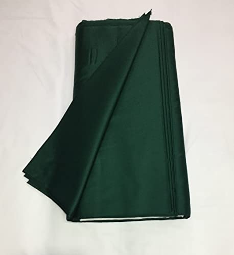 Image of BKRKJ Women's Cotton Silk Unstitched Fabric by Meter for Sewing Suit Salwar Chudidar Patiyala Shirt Kameez Blouse Kurta Pyjama Pathani jam Glace (5 Meter, Dark Green)