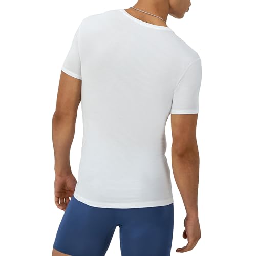 Hanes Men's Originals Supersoft T-Shirt, Viscose from Bamboo Undershirt, 2-Pack3