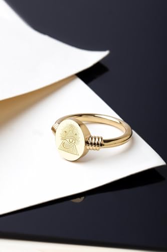 Bague œil d'Horus en argent pour homme et femme idéale au quotidien taille 5-12.5 US