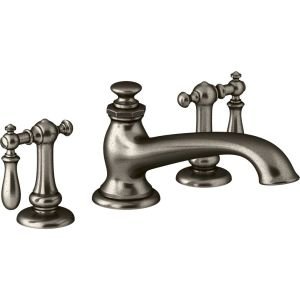 KOHLER K-72777-BN Artifacts Deck-Mount Bath Spout with Flare