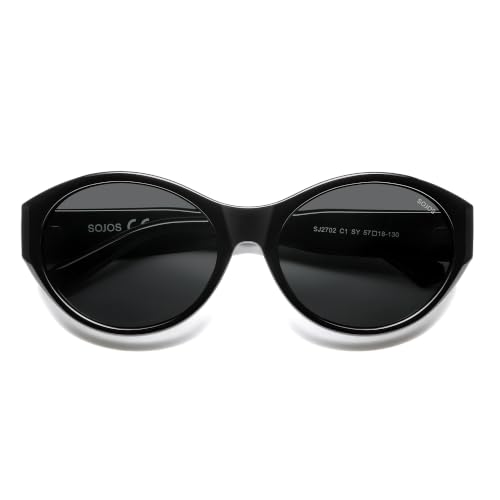 Image of SOJOS 2026 Trendy Oval Polarized Sunglasses for Women Classic SJ2702